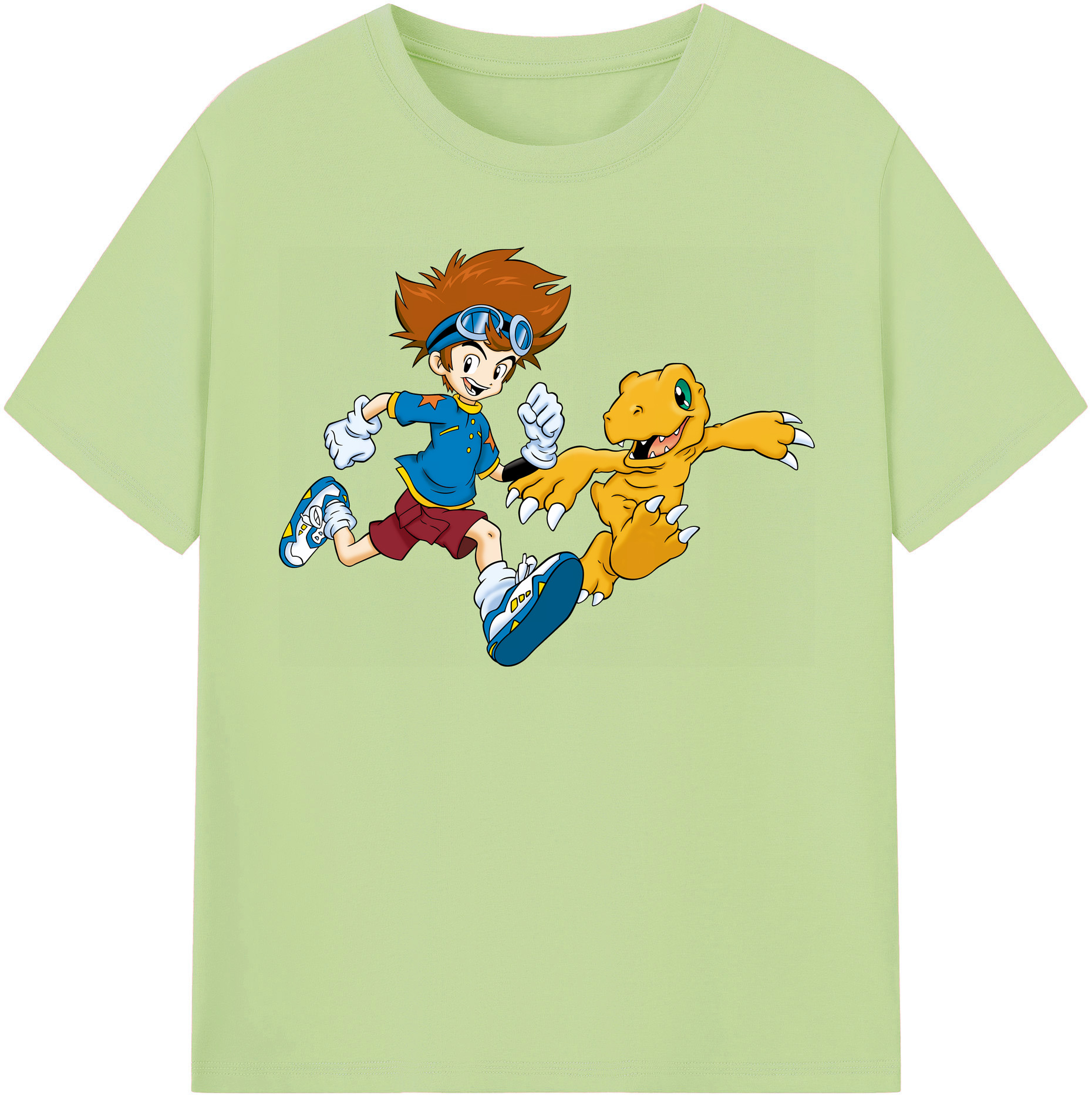 （画像用） Digimon デジタルモンスター/デジモン 綿100％半袖Tシャツ（フロントプリント）